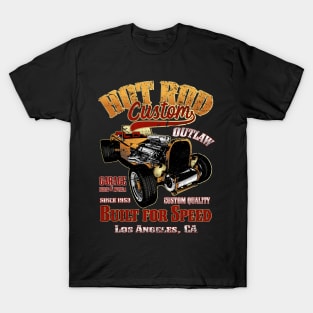 Custom Hot Rod Built for Speed T-Shirt